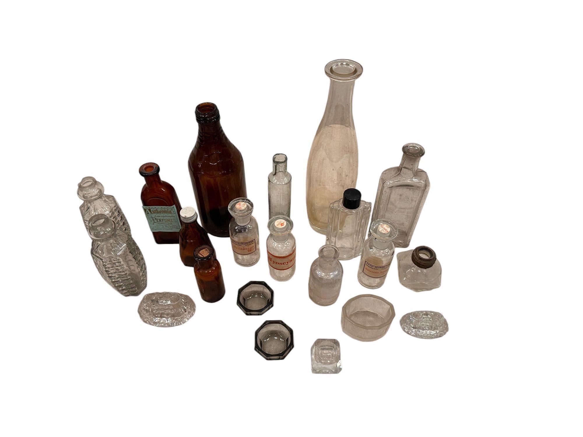 Group of 21 Assorted Glass Bottles