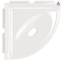 New 5 Inch Shower Soap Dish, Polished White, New