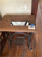 Vintage sewing machine cabinet