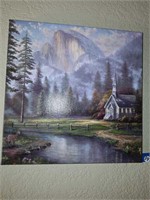 KINKADE VALLEY CHAPEL - 14" X 14" WRAPPED CANVAS