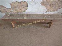 PRIMITIVE PINE CROCK BENCH