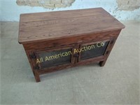 ANTIQUE TEXAS PINE COUNTER TOP PIE SAFE