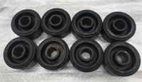 8 - 4” x 2” Casters Metal & Rubber