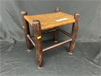 Primitive Rush Seat Stool