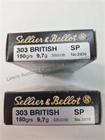 SELLIER & BELLOT, .303 British, 150 grain, SP,