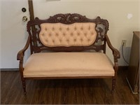 French style antique parlor loveseat