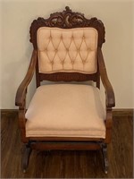 Antique rocking parlor chair