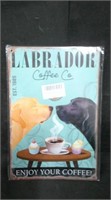 LABRADOR COFFEE CO. ENJOY 8" x 12" TIN SIGN