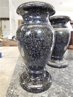 10" Polished Granite Vase