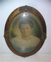 Antique hand colored portrait colorized photo