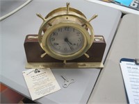 Seth Thomas Helmsman Ships Wheel clock