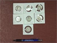(4) 1942 & (3) 1943 Silver Quarters