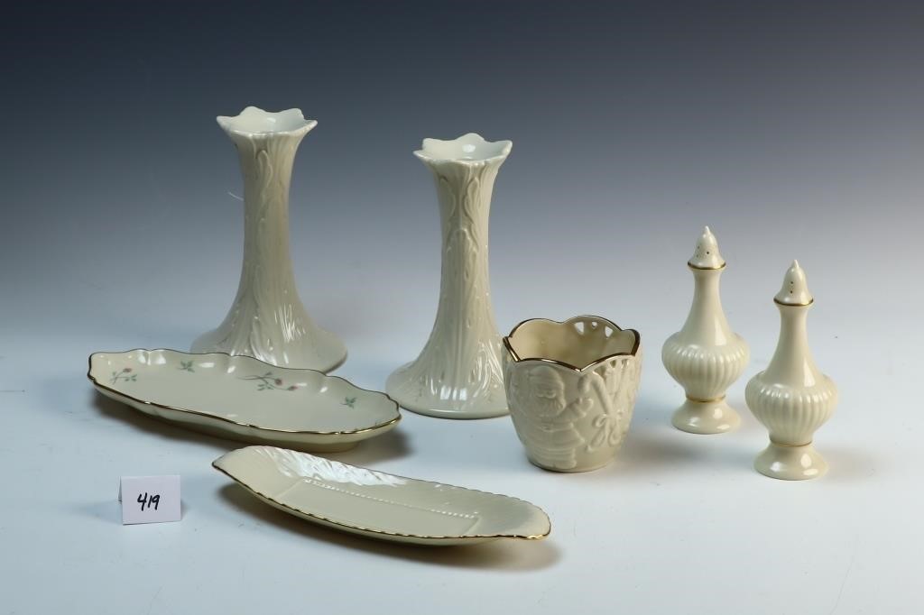 Seven pieces of Lenox porcelain