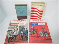 Lot of Vintage Books, Eductional Civil War School