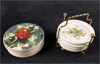 Eight Bug And Bird Coasters Absorbent Stone