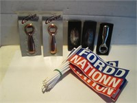 COPPER BEER BOTTLE OPENERS+ FORD NATIONN FLAGS