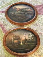 (2) Terry Redlin Personal Linen Design Plaques