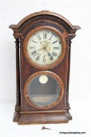 Antique 1875 Fashion Key Wind Pendulum Clock