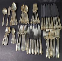 63 PC Oneida Community Plate Flatware Set