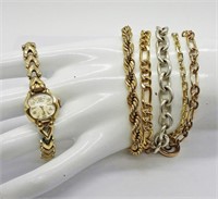 5 Vintage Bracelets & 1 Watch