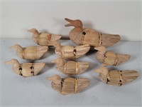 9 Wood & Reed Ducks
