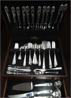 STERLING SILVER FLATWARE "SPRING GLORY" PATTERN