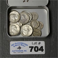 Silver Quarters & Dimes, Etc