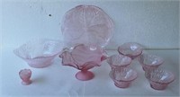 Mikasa Pink Serving Dishes Lot