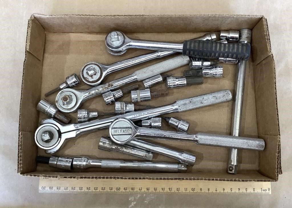 Lot of sockets & wrenches