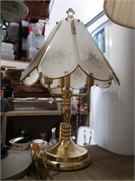 Brass and Glass Touch Lamp