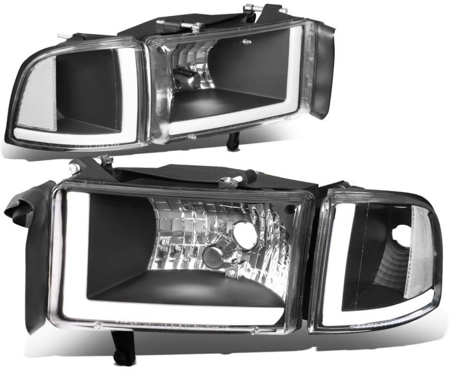 DNA MOTORING HL-LB2-DR944-BK-CL1 Black Headlights