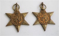 TWO WWII GEORGE VI STAR MEDALS