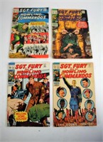 FOUR MILITARY MOTIF COMICS