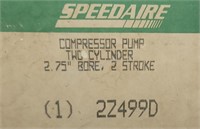 Speedaire Two Cylinder Compressor Pump