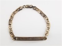 Sterling silver chain bracelet 12.4 grams total we