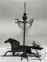 American Horse and Sulky Copper Weathervane