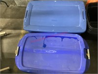 2 Large 35 Gallon Sterilite Totes