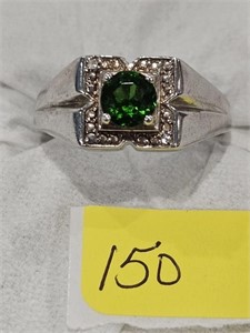 GREEN GARNET - 92.5 STERLING (5.6 grams)