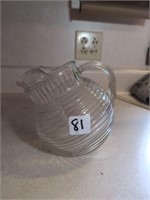 Vintage Anchor Hocking Manhattan Glassware pitcher