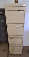 4 drawer filing cabinet with office supplies