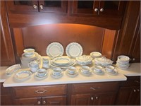 80 Pc. Set Fine China W.H. Grindley Melba Pattern