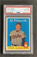 1958 Topps Al Pilarcik PSA NM-MT 8