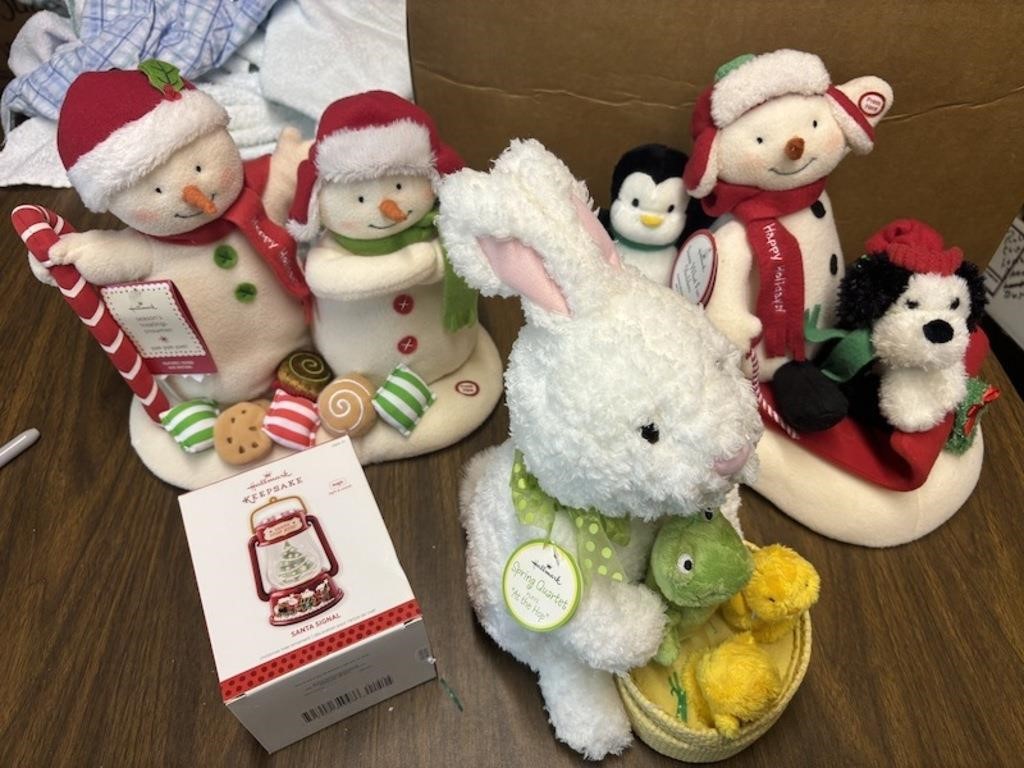 Hallmark Christmas & Easter Stuffed Animals