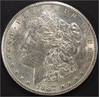 1887-S MORGAN DOLLAR AU