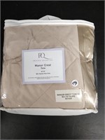 PQ Manor Crest Throw Micro Plush Taupe NIBag