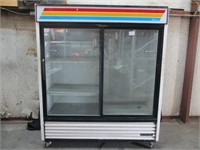 True 2 Door Merchandiser Refrigerator