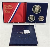 (2) Three Piece Bicentennial Proof Sets (No Mint