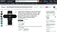 Logitech Brio 4 K Webcam - Ultra