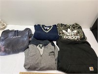 Men’s sweaters- 1 XL & the rest are medium