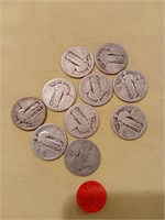 Standing Liberty Quarters $2.50 FV